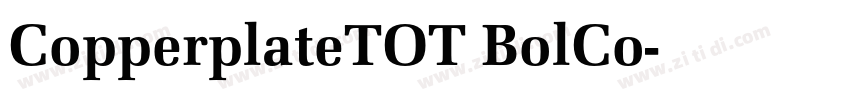 CopperplateTOT BolCo字体转换